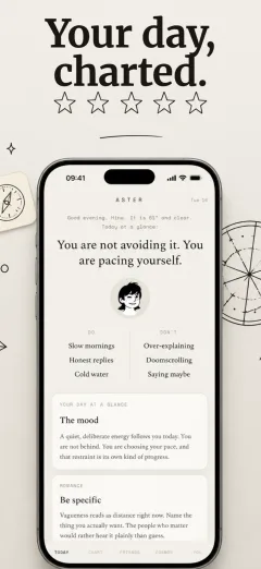 App store screenshot with the headline Your day, charted